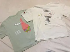 スポンジボブ パトリック 半袖Tシャツ 2枚セット 140
