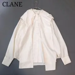 【CLANE/クラネ】 BOW TIE HOODIE SHIRT 長袖ブラウスのサムネイル