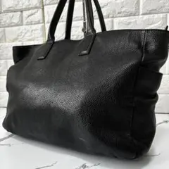 GIANNI CHIARINI✨レザートートバッグ　シボ革　ユニセックス　 A4
