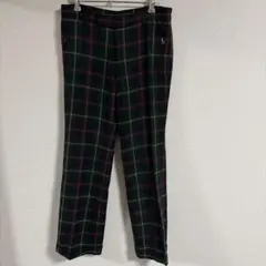 RALPH LAUREN ラルフローレン ウール　パンツ タータンチェック9号