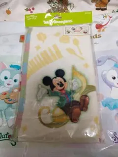 新品 ディズニーランド ミッキーと仲間たち フェイスタオル 綿100％