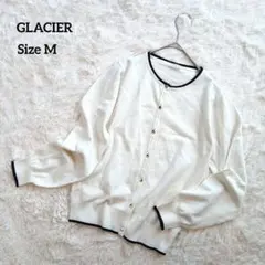 GLACIER ハニーズ 上品 配色 ニット カーディガン オフィス 冷房対策のサムネイル