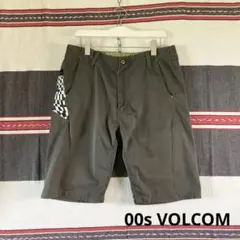 00s VOLCOMチェッカー柄ポケットショートパンツ オールドサーフのサムネイル