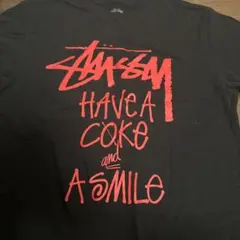 【美品】Stussy Coca-ColaコラボTシャツ