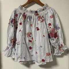 ZARA ザラ 花柄 ブラウス レディースS