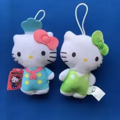 マクドナルド景品　ハローキティ ぬいぐるみ 2023年代/2個セット/中古