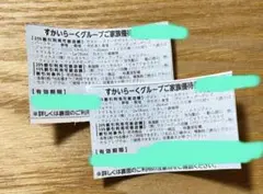 すかいらーくグループ25%割引券　すかいらーくグループご家族優待券