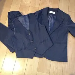 ネイビー スーツセット　120