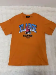 XLARGE Tシャツ オレンジ ロゴプリント
