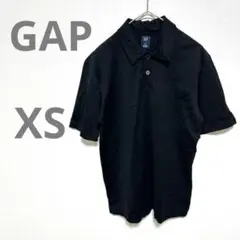 ギャップ　GAP ポロシャツ　XS 黒　綿100%