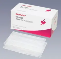 【３箱セット】150枚 SHARP 不織布マスク ふつうサイズ 日本製のサムネイル