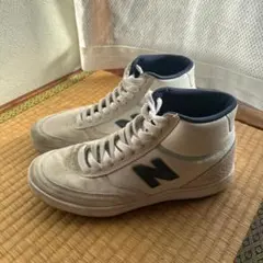 New Balance ハイカットスニーカー ホワイト/ネイビー