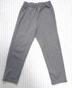 ブラウン系チェック柄カジュアルパンツ