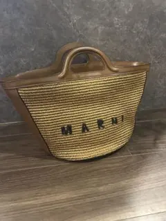 MARNI トロピカリア　レザー かごバッグ
