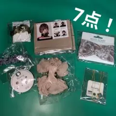 ヘアアクセサリー　アクセサリー　ピアス　シュシュ　スカーフ　ネックレス　7点