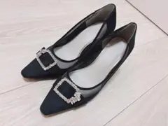 チュールコンビビジューバックルパンプス RANDA