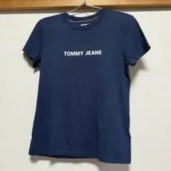 TOMMY JEANS ネイビー ロゴTシャツ
