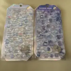 国内正規品　ボンボンドロップシール シャーベット　よるねこ みずいろ 2点セット