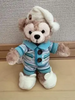 ダッフィー ぬいぐるみバッジ オータムスリープオーバー パジャマ