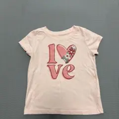 ピンク ハートプリント Tシャツ　アメリカ3歳用