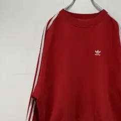 adidas アディダス スウェット トレーナー 刺繍ロゴ 古着