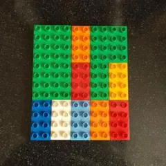 ⑥LEGO レゴデュプロ　プレート基板セット　4×8 4×4 2×4　平11枚