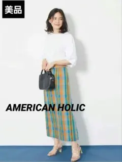 美品　アメリカンホリック　ぽわん袖 Tシャツ　白　ボリューム袖　綿