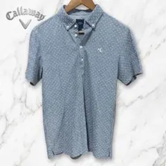 Callaway ドット柄 グレー シャツ L