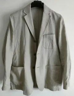 ユナイテッドアローズリネンテーラードジャケットベージュS