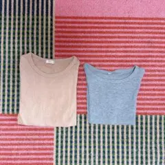 無印良品とnavi ロンT 2枚セット 110