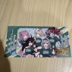 ホロライブ ホロライブシティ 三井グリーンランド 色紙 チケット