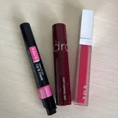 リップ ティントグロス 3本（RMK、ロムアンド 、&fute'ie）