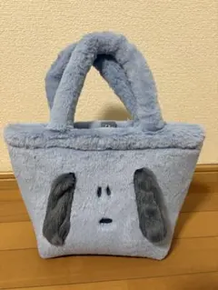 スヌーピーのふわふわフリースバッグ ライトブルー 新品タグ付き