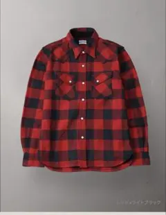 新品フラットヘッドブロックチェック ネルウエスタンシャツ FN-SNW-101L