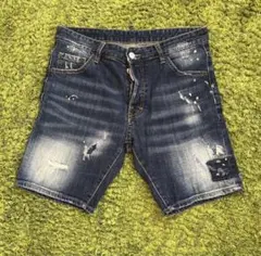 DSQUARED2 デニムクラッシュハーフパンツ