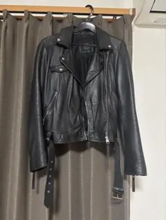 ZARA レザー ライダージャケット ラムレザーのサムネイル
