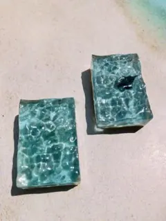 海のかけら　箸置き　レジンアート　オーシャン　マンタ　ペア　ギフト