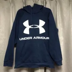 UNDER ARMOUR ネイビー フード付きパーカー XL