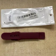 シリコン製スマートウォッチバンド バーガンディ19mm