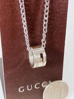 【超美品】GUCCI ペンダント トップ925＋社外喜平チェーン 男女兼用のサムネイル