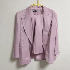 スーツ スカート ピンク レディース 膝丈 13号