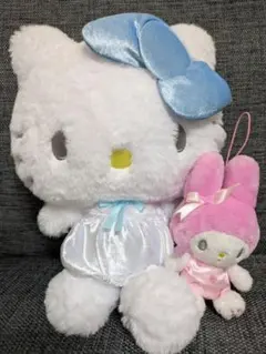 サンリオキャラクターズ　ホワイトおすましドールBIG ハローキティ+マイメロディ