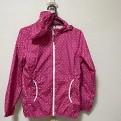 即購入OK ピンクの水玉模様　ウィンドブレーカー 150