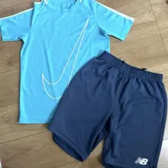 New Balance ネイビー ハーフパンツ サッカー　キッズ150 DRY