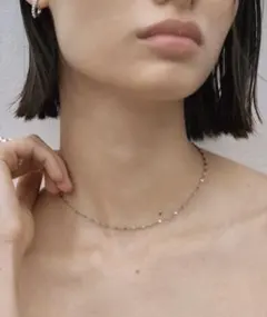 CENE セネ　ペダルチェーンネックレス　シルバー