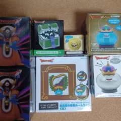 ドラゴンクエスト7点まとめ売りメタルキングベル付きフィギュア道具屋　ルームライト