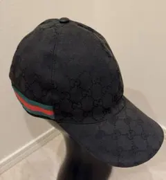 GUCCI　グッチ　ベースボールキャップ　定番　黒　ブラック