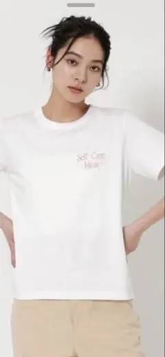 BEAUTY&YOUTH 別注 WAVE UNION ロゴTシャツ ホワイトのサムネイル