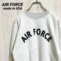 AIR FORCE スウェット USA製 ヴィンテージ グレー アーチロゴのサムネイル