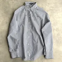 ICB Soft cotton ビジューブラウス　ストライプシャツ　ブルー系のサムネイル
